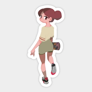 sneakers girl Sticker